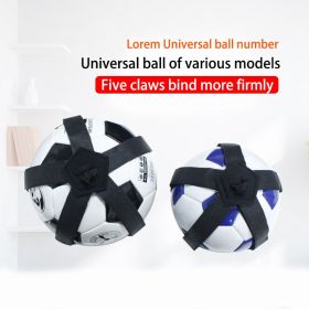 Soccer Kick Trainer; Soccer And Football Practice Training Tool With Adjustable Elastic Waist Belt For Volleyball And Football Training - Black