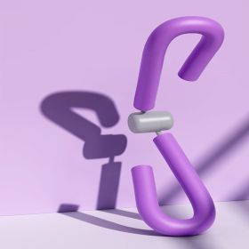1pc Multifunctional Pelvic Floor Muscle Trainer Leg & Arm Trainer For Men And Women - Purple