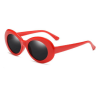 Sunglasses Retro Oval Goggle,vintage Clout Sunglasses Unisex Retro Oval Clout Goggles Sunglasses - RED