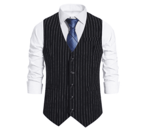 Men's Formal Suit Vest Slim Fit Waistcoat Business Vest For Suit Tuxed - 2xl