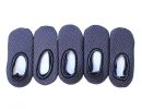 Mens Slipper Socks with Non Slip Indoor Boat Socks Cozy Warm Hospital Slippers, 5 Pairs - Default