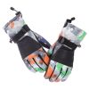 Winter Gloves Waterproof Ski Gloves Insulated Snowboard Gloves - Black