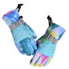 Winter Gloves Waterproof Ski Gloves Insulated Snowboard Gloves - Light Blue