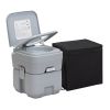 Portable Toilet With 5.3 Gallon Waste Tank and Carry Bag, Porta Potty for RV Boat Camping, Gray - Gray