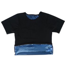 Men Heat Trapping Shirt Body Shaper Vest Pullover Sauna Sweat Suits Short Sleeve Compression Top - 2XL_3XL