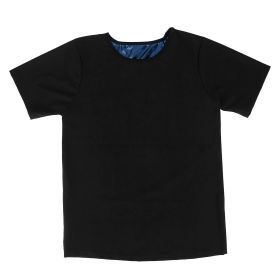 Men Heat Trapping Shirt Body Shaper Vest Pullover Sauna Sweat Suits Short Sleeve Compression Top - 4XL_5XL