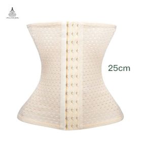 Waist trainer shaper corset slimming Belt underwear body shaper shapewear faja slimming belt tummy Sheath - beige 3 - S