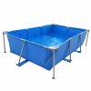 Metal Frame Rectangular Swimming Pool Portable Above Ground Easy Set Pool Family - as picture