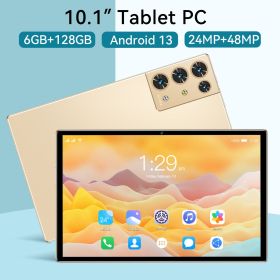 2023 New 5G Tablet PC, S30pro, 10.1 inch, 512GB large flash memory, Android Tablets, Dual Cards,  8000mAh Laptops, wifi GPS - gold - 128GB