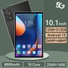 2023 New 5G Tablet PC, S30pro, 10.1 inch, 512GB large flash memory, Android Tablets, Dual Cards,  8000mAh Laptops, wifi GPS - black - 512GB