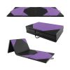 10' x 4' x 2" Folding Exercise Mat with Hook and Loop Fasteners - Purple