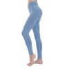 Women's High Waist Leggings Yoga Sport Pants - Light Blue - M