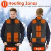 Heated Vest Electric USB Jacket Men Women Heating Coat Thermal Body Warmer Wear with 3 Temperature Levels - M