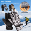 Waterproof Ski Gloves Winter Snow Outdoor Sport Women Men Warm Snowmobile Motorcycle Touch Screen Snowboard Ski Gloves - 4