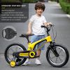 14" Kids Bike for Girls and Boys, Magnesium Alloy Frame with Auxiliary Wheel, Kids Single Speed Cruiser Bike. - as Pic