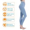 Women's High Waist Leggings Yoga Sport Pants - Light Blue - M