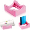 Silicone Cup Cradle For Tumblers With Built-in Slot; Anti-Slip Water Cup Holder For Tumblers/Coffee Cups/Glass/water Bottles/Cans - Blue