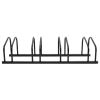 Bike Rack for 4 Bikes Black Steel - Black