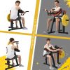Bicep Tricep Curl Machine with Adjustable Seat, Bicep Curls and Tricep Extension Machine Home Gym - as Pic