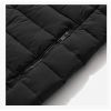 Men's Lightweight Winter Down Cotton Jackets Casual Puffer Jackets Black Coats - S