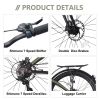 24" Folding City Bike Aluminum Frame 7 Speed Folding Bike - as Pic