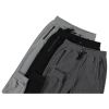 Mens 3 Pack Fleece Active Athletic Workout Jogger Sweatpants - 3pcs black white green - S