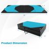 10' x 4' x 2" Folding Exercise Mat with Hook and Loop Fasteners - Navy