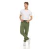 Mens 3 Pack Fleece Active Athletic Workout Jogger Sweatpants - 3pcs black gray green - 2XL