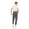 Mens 3 Pack Fleece Active Athletic Workout Jogger Sweatpants - 3pcs black white green - M