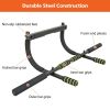 Wall Mounted Pull Up Bar Exercise Chin Bar Portable Dip Bars for Indoors Home Gym - as Pic