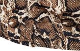 Men's Fashion Leopard Shirts Slim Fit Stand Collar Single Breasted Shirts Casual Long - Bwcs yellow03-M