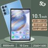 2023 New 5G Tablet PC, S30pro, 10.1 inch, 512GB large flash memory, Android Tablets, Dual Cards,  8000mAh Laptops, wifi GPS - blue - 128GB