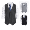 Men's Formal Suit Vest Slim Fit Waistcoat Business Vest For Suit Tuxed - 2xl