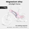 16" Kids Bike for Girls and Boys, Magnesium Alloy Frame with Auxiliary Wheel, Kids Single Speed Cruiser Bike. - as Pic