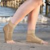 Compression Sports Ankle Brace; Heel Protector For Pain Relief; Outdoor Sports Accessories - Black - L-XL