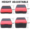 Height-Adjustable Step Aerobics Platform Fitness Equipment Stepper Trainer Exercise Step Platform with 4 Riser Red - as Pic