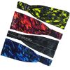 Camo Pattern Sports Stretchy Headbands; Knotted Sweat Absorption Fitness Running Yoga Headbands - Green