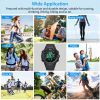 Digital Men Sports Watch Water-Resistant Military Tactical Wrist Watch - Black