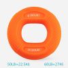 40-80LB Strength Hand Grip Ring; Muscle Power Training Silicone Ring; Fitness Body Building Carpal Expander Training Finger Ring - Orange-50-60BL
