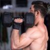 1 Pairs Unisex Weightlifting Training Gloves Fitness Sports Body Building Gymnastics Gym Hand Wrist Palm Protector Gloves - Black - XL