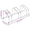 Bike Rack for 3 Bikes Galvanized Steel - Steel