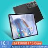 2023 New 5G Tablet PC, S30pro, 10.1 inch, 512GB large flash memory, Android Tablets, Dual Cards,  8000mAh Laptops, wifi GPS - black - 128GB