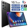 2023 New 5G Tablet PC, S30pro, 10.1 inch, 512GB large flash memory, Android Tablets, Dual Cards,  8000mAh Laptops, wifi GPS - black - 128GB