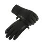 Cycling gloves fleece warm mountaineering skiing non-slip touch screen reflective gloves - Black - 24cm