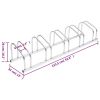 Bike Rack for 5 Bikes Galvanized Steel - Steel