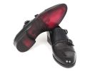 Paul Parkman Men's Cap-Toe Double Monkstraps Gray & Black - -----