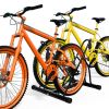 Living Room Bike Stand Cycling Rack Floor Storage Organizer For 2-Bicycle - Black - Bike Stand Cycling Rack