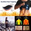Men Heat Trapping Shirt Body Shaper Vest Pullover Sauna Sweat Suits Short Sleeve Compression Top - 2XL_3XL